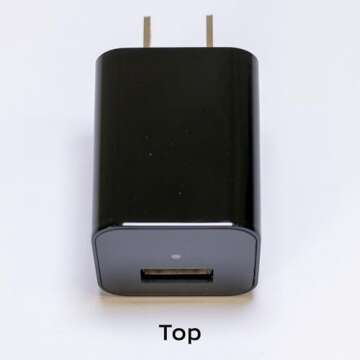 ALPHA TECH Hidden Charger Camera for Covert Surveillance