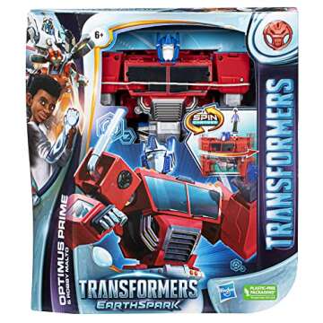 Transformers EarthSpark Spin Changer Optimus Prime Action Figure