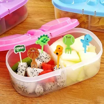 OOTSR 30PCS Food Picks Fun Dinosaur Forks for Kids