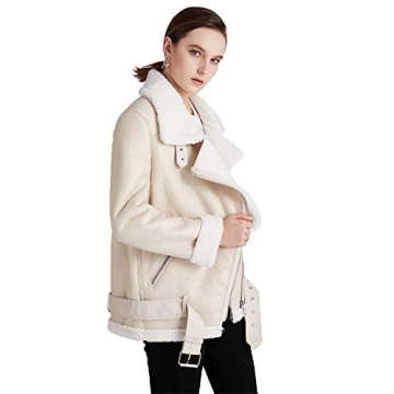 YILANUOYI Stylish Winter Faux Leather Jacket for Women