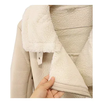 YILANUOYI Stylish Winter Faux Leather Jacket for Women