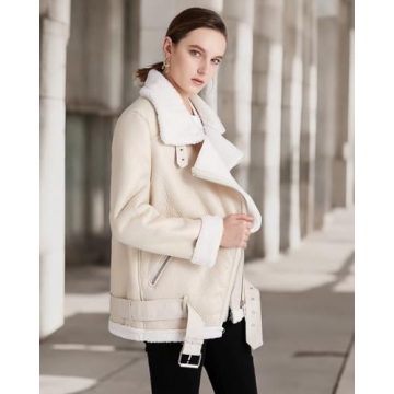 YILANUOYI Stylish Winter Faux Leather Jacket for Women