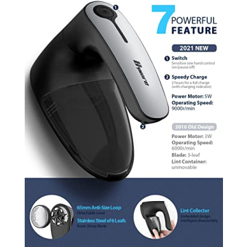 Bymore Fabric Shaver for Lint Removal and Clothing Care
