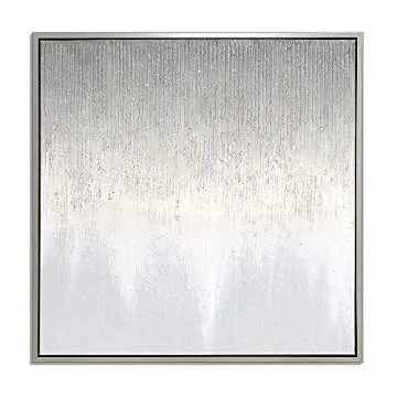 Uptown Club Twilight Hand Painted Wall Art, 39", Silver
