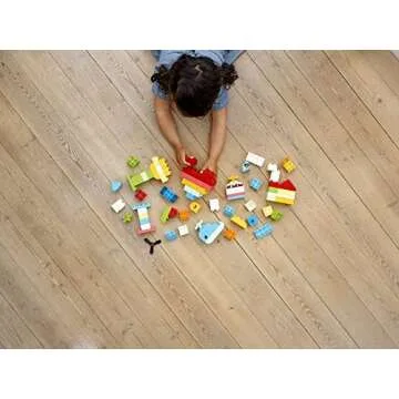 LEGO DUPLO Classic Heart Box 10909, First Bricks Building Toy, Educational Activity and Development Set, Early Learning Toys for Toddlers 1.5-3 Years Old