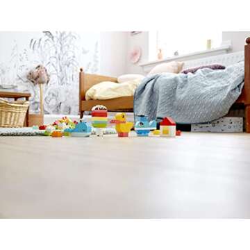 LEGO DUPLO Classic Heart Box 10909, First Bricks Building Toy, Educational Activity and Development Set, Early Learning Toys for Toddlers 1.5-3 Years Old