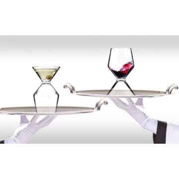 Asobu Vino Tini Wine & Martini Glass - 2-in-1 Design