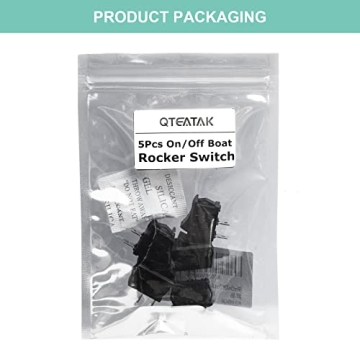QTEATAK 5Pcs On/Off Rocker Switch for DIY and Repairs