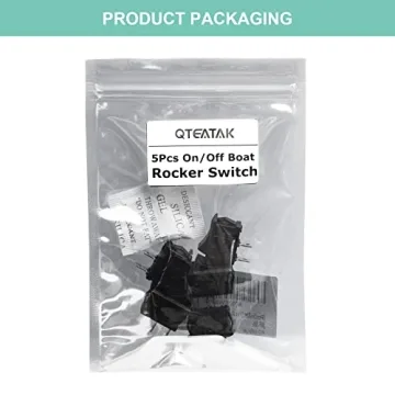 QTEATAK 5Pcs On/Off Rocker Switch for DIY and Repairs