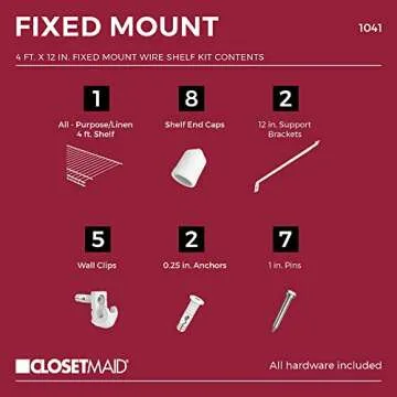 ClosetMaid Wire Shelf Kit for Easy Storage Solutions