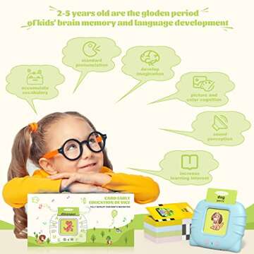 Uladis Bilingual Flash Cards for Toddlers 2-5 Year Olds