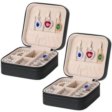 Portable PU Leather Jewelry Box Set for Travel