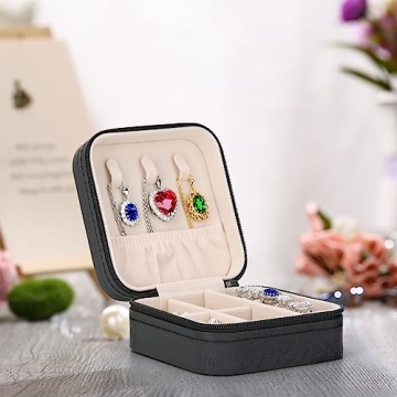 Portable PU Leather Jewelry Box Set for Travel