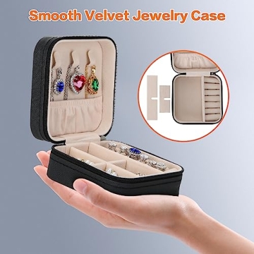 Portable PU Leather Jewelry Box Set for Travel