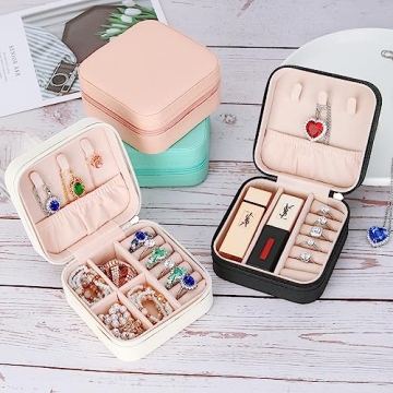 Portable PU Leather Jewelry Box Set for Travel