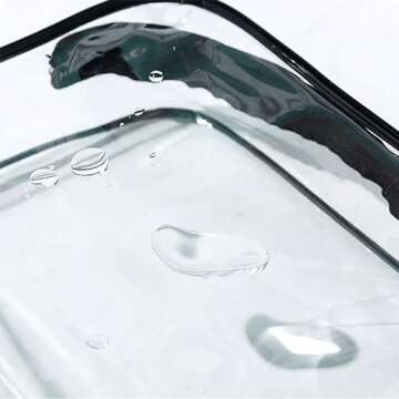 AA BADBABY 4 Pack Clear Makeup Storage Bag Beach Bag Accessories whit Hooks Carabiner