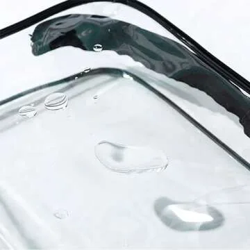 AA BADBABY 4 Pack Clear Makeup Storage Bag Beach Bag Accessories whit Hooks Carabiner