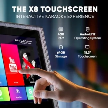 Allegro X8 2.0 Karaoke Machine with Wireless Microphones