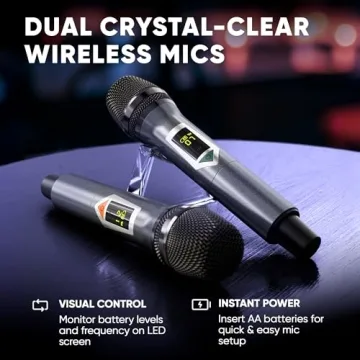 Allegro X8 2.0 Karaoke Machine with Wireless Microphones