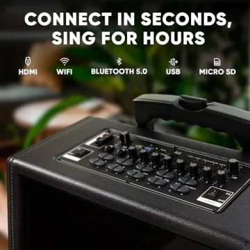 Allegro X8 2.0 Karaoke Machine with Wireless Microphones