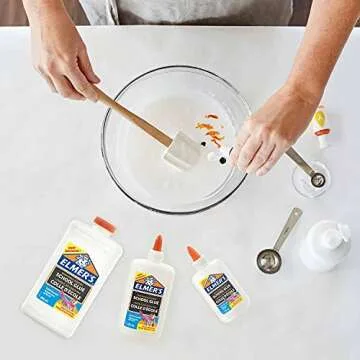 Elmer's White PVA Glue | 225 mL | Washable and Kid Friendly | Great for Making Slime and Crafting