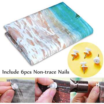 LB Makeup Tapestry Wall Hanging Watercolor Cosmetics Lipstick Perfume Tapestry Love Heart Tapestry for Fashion Modern Lady Women Girls Bedroom Living Room Dorm Decorations Wall Art Decor 60x40 inch