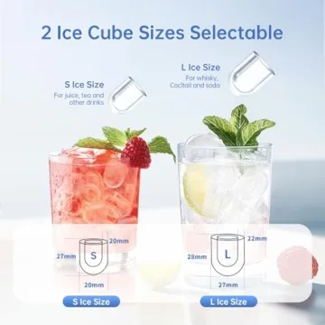Compact WIE Ice Maker Produces 26lbs of Ice Daily