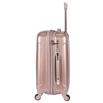 kensie Women's Alma Luggage, Rose Gold, 3 Piece Set (28"/24"/20")