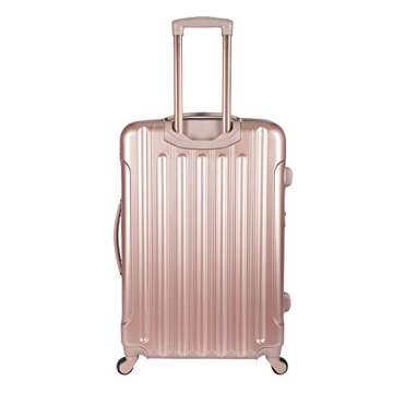 kensie Women's Alma Luggage, Rose Gold, 3 Piece Set (28"/24"/20")