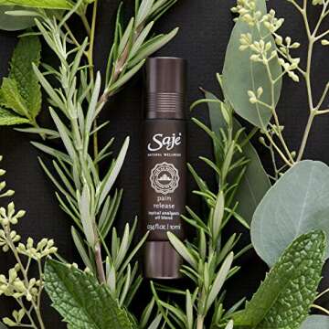 Saje Pain Release Topical Analgesic Oil Blend, Relieves Pain, Muscle Aches, Backache, Arthritis, Bru...