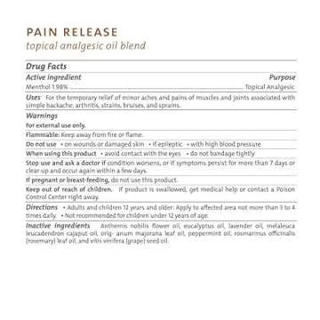 Saje Pain Release Topical Analgesic Natural Oil Blend