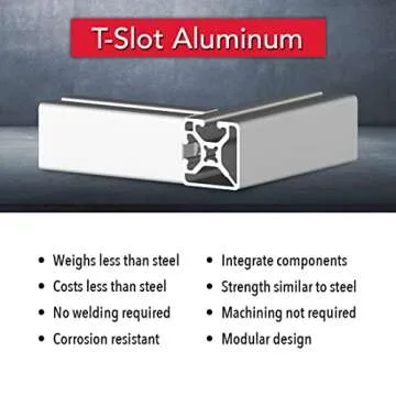 8020 Aluminum Extrusion Bi-Slot Double Channel Rail Profile