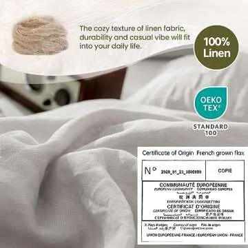 Simple & Opulence Linen Duvet Cover Set for All Ages