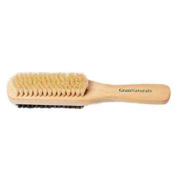 GranNaturals Double Sided Boar Bristle Hair Brush for All Hair Types