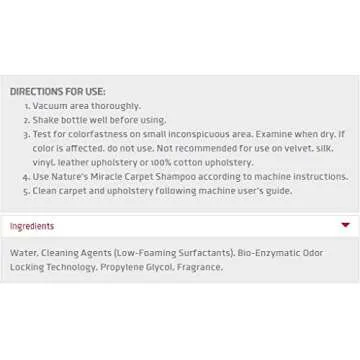 Nature’s Miracle Carpet Shampoo for Deep Cleaning Stains and Odors