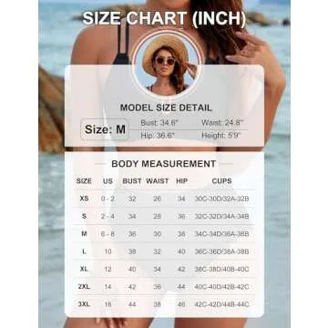 BMJL Womens High Waisted Bikini Sets Modest Tummy Control Swimsuits Cutout Crisscross Ruched Two Piece Bathing Suit(Black,M)