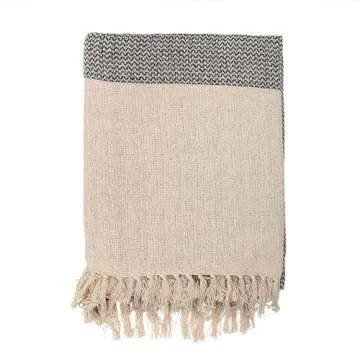 Bloomingville Cotton Knit Throw - Stylish & Cozy Blanket