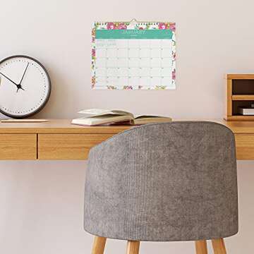 Day Designer for Blue Sky 2022 Monthly Wall Calendar, 11" x 8.75", Wirebound, Wide Blocks, Peyton White (103629-22)