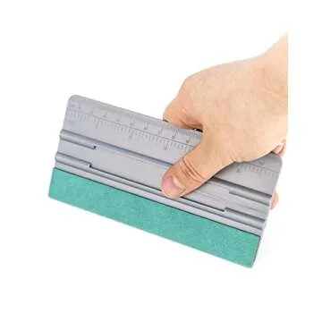 QWORK Vinyl Wrap Squeegee - 6-Inch Tool with Ruler