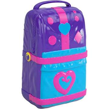 Polly Pocket Hidden Places Beach Vibes Backpack with Beach Theme, Dolls & Accessories
