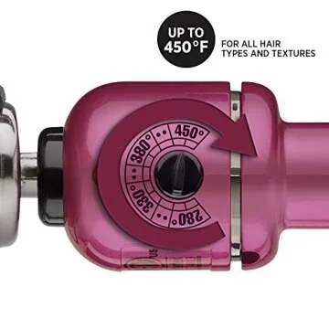 Hot Tools Professional Fast Heat Up Titanium Curling Iron/Wand, 1 1/4 Inches