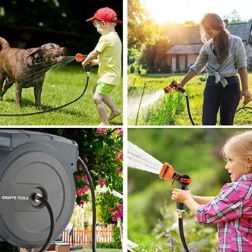 Giraffe Tools 155 ft Heavy Duty Retractable Hose Reel