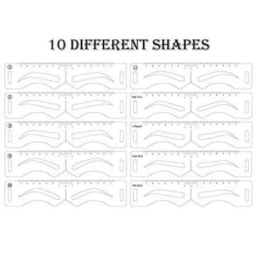 YIZHUO Eyebrow Stencils for Perfect Brows Anytime