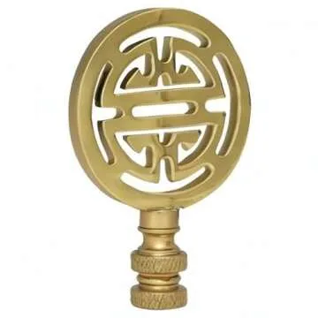 Satco Oriental Brass Finial for Elegant Lighting Accents
