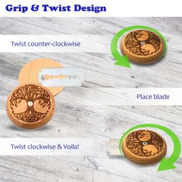 Handcrafted Ufo Bread Lame Scoring Tool for Home Bakers