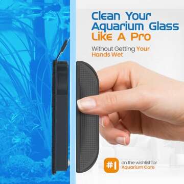 FL!PPER Floating Aquarium Glass Cleaner - 2-in-1 Tool