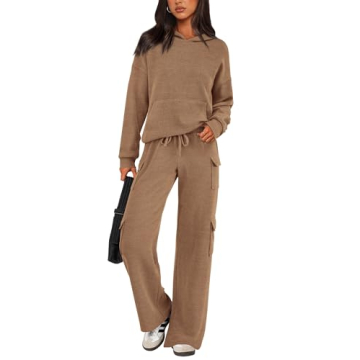 PRETTYGARDEN Women's Cozy 2 Piece Lounge Set - Fall 2025 Knitted Outfit