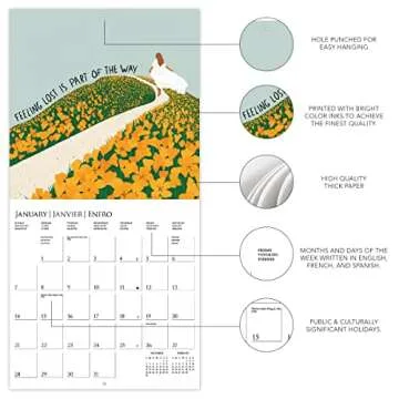 Graphique 2024 Self Love Wall Calendar for Your Organization