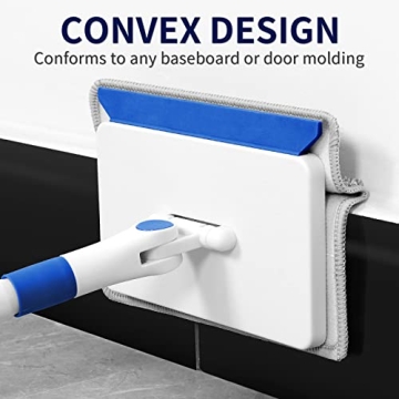 Adjustable Wall & Baseboard Cleaner Tool with Pads