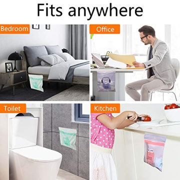 60PCS Easy Stick-On Trash Bags for Cars and Travel